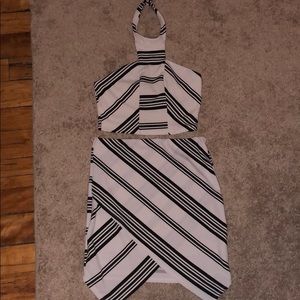 Two-piece halter outfit